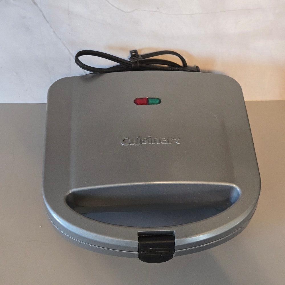 Cuisinart WM SW2N1 Silver Sandwich Grill Waffle Maker 700W - Used